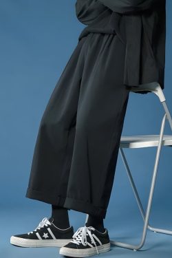 Y2K Retro Soft Boy Casual Straight Leg Pants - Perfect for 90s and Grunge Outfits