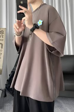 Y2K Retro Soft Boy Daisy Oversize Tee - Perfect for 90s and Grunge Outfits