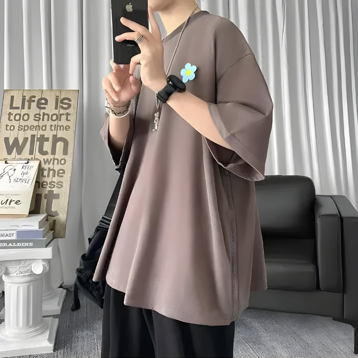 Y2K Retro Soft Boy Daisy Oversize Tee - Perfect for 90s and Grunge Outfits