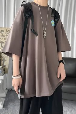 Y2K Retro Soft Boy Daisy Oversize Tee - Perfect for 90s and Grunge Outfits