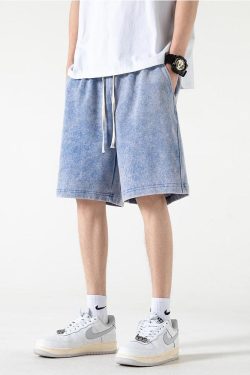 Y2K Retro Soft Boy Drawstring Waist Sweatshorts - Perfect for 90s and Grunge Outfits