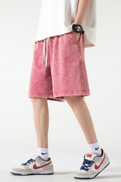Y2K Retro Soft Boy Drawstring Waist Sweatshorts - Perfect for 90s and Grunge Outfits
