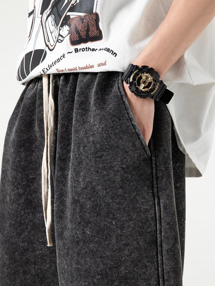 Y2K Retro Soft Boy Drawstring Waist Sweatshorts - Perfect for 90s and Grunge Outfits Y2K Retro Soft Boy Drawstring Waist Sweatshorts - Perfect for 90s and Grunge Outfits