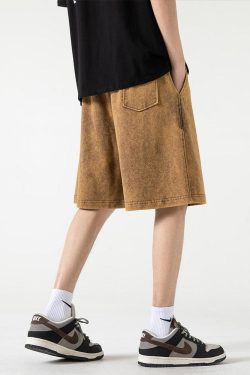 Y2K Retro Soft Boy Drawstring Waist Sweatshorts - Perfect for 90s and Grunge Outfits