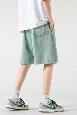 Y2K Retro Soft Boy Drawstring Waist Sweatshorts - Perfect for 90s and Grunge Outfits