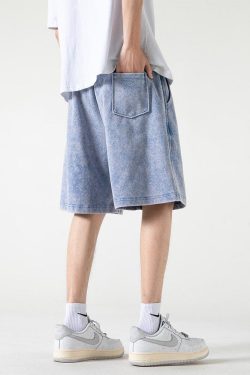 Y2K Retro Soft Boy Drawstring Waist Sweatshorts - Perfect for 90s and Grunge Outfits