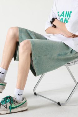 Y2K Retro Soft Boy Drawstring Waist Sweatshorts - Perfect for 90s and Grunge Outfits