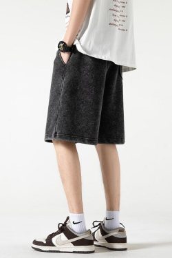 Y2K Retro Soft Boy Drawstring Waist Sweatshorts - Perfect for 90s and Grunge Outfits