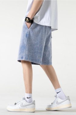 Y2K Retro Soft Boy Drawstring Waist Sweatshorts - Perfect for 90s and Grunge Outfits