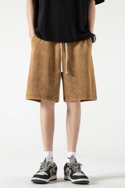 Y2K Retro Soft Boy Drawstring Waist Sweatshorts - Perfect for 90s and Grunge Outfits