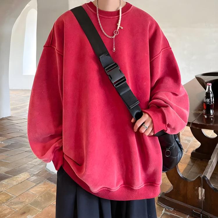 Y2K Retro Soft Boy Oversized Sweatshirt - Perfect for 90s and Grunge Outfits