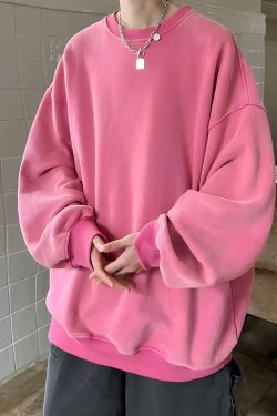 Y2K Retro Soft Boy Oversized Sweatshirt - Perfect for 90s and Grunge Outfits