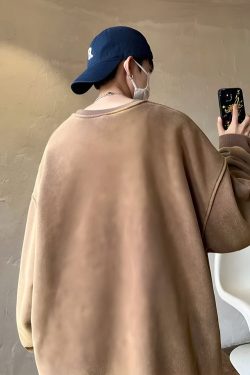 Y2K Retro Soft Boy Oversized Sweatshirt - Perfect for 90s and Grunge Outfits