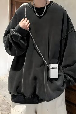 Y2K Retro Soft Boy Oversized Sweatshirt - Perfect for 90s and Grunge Outfits