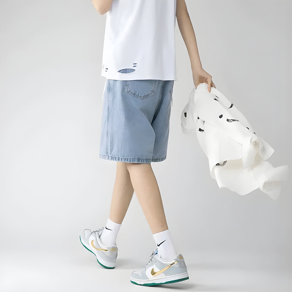 Y2K Retro Soft Boy Wide Leg Shorts - Perfect for 90s and Grunge Outfits Y2K Retro Soft Boy Wide Leg Shorts - Perfect for 90s and Grunge Outfits