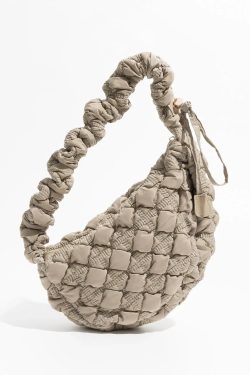 Y2K Retro Soft Girl Quilted Bubble Shoulder Bag - Perfect for 90s and Y2K Outfits