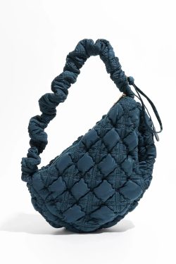 Y2K Retro Soft Girl Quilted Bubble Shoulder Bag - Perfect for 90s and Y2K Outfits