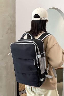 Y2K Retro Soft Girl Travel Backpack with Hidden Pockets - Perfect for 90s and Grunge Outfits