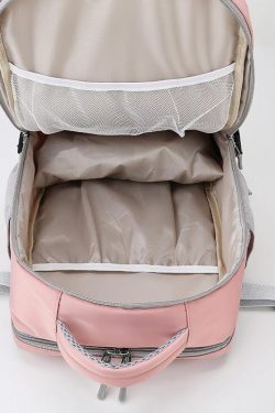 Y2K Retro Soft Girl Travel Backpack with Hidden Pockets - Perfect for 90s and Grunge Outfits