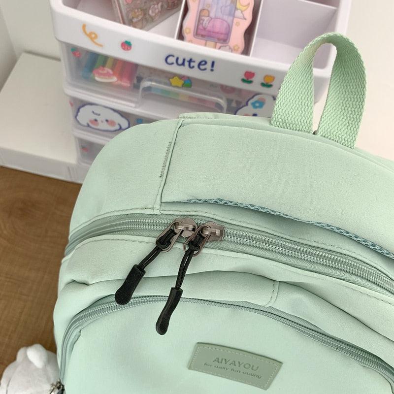 Y2K Retro Soft Girl Waterproof School Backpack - Perfect for 90s and Y2K Outfits