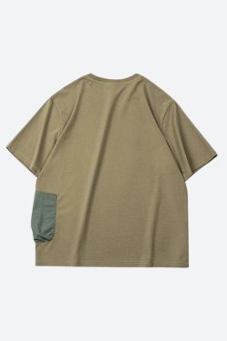 Y2K Retro Style Camping Pocket Tee - Perfect for 90s and Grunge Outfits