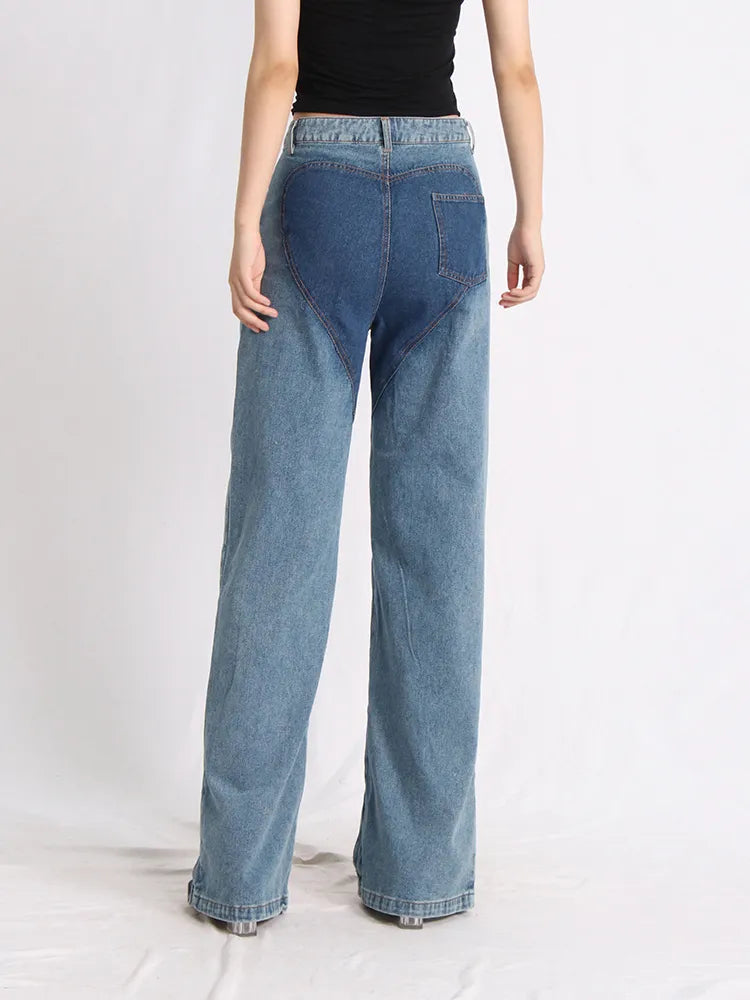 Y2K Retro Style Cut Out Denim Jeans - Perfect for 90s and Grunge Outfits Y2K Retro Style Cut Out Denim Jeans - Perfect for 90s and Grunge Outfits