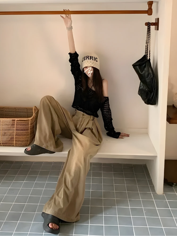 Y2K Retro Style Extreme Wide Leg Pants - Perfect for 90s and Grunge Outfits Y2K Retro Style Extreme Wide Leg Pants - Perfect for 90s and Grunge Outfits