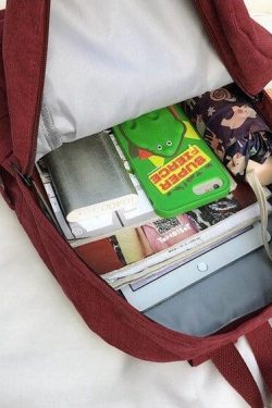 Y2K Retro Teddy Bear Corduroy Backpack - Perfect for 90s and Y2K Fashion Outfits