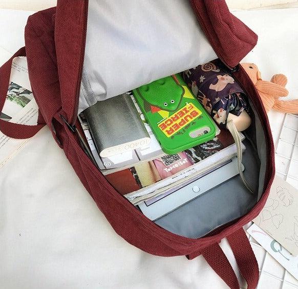 Y2K Retro Teddy Bear Corduroy Backpack - Perfect for 90s and Y2K Fashion Outfits Y2K Retro Teddy Bear Corduroy Backpack - Perfect for 90s and Y2K Fashion Outfits