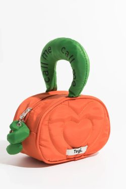 Y2K Retro Weirdcore Heart Puffer Handbag - Perfect for 90s and Y2K Outfits