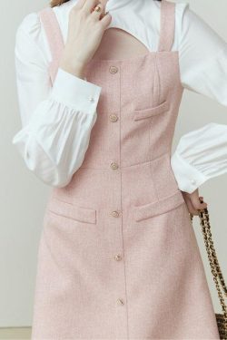Y2K Soft Girl Mini Dress with Shirt Sleeves - Retro Style Douyin Dress
