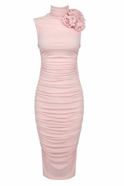 Abigail Flower Midi Dress - Y2K Summer, 90S Fashion, Grunge, Retro, Pastel Goth, Y2