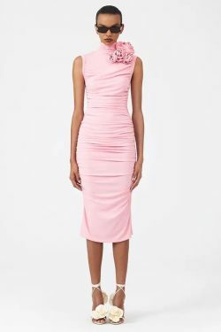 Abigail Flower Midi Dress - Y2K Summer, 90S Fashion, Grunge, Retro, Pastel Goth, Y2