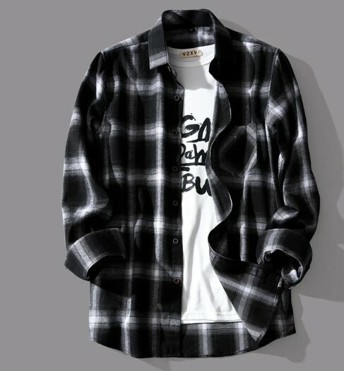 Adalynn Long Sleeve Plaid - Y2K Grunge 90S Fashion, Retro Summer Outfit, Pastel Goth Style Adalynn Long Sleeve Plaid - Y2K Grunge 90S Fashion, Retro Summer Outfit, Pastel Goth Style