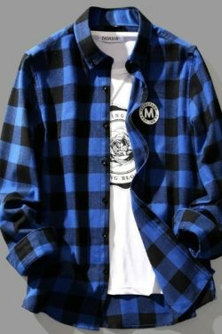 Adalynn Long Sleeve Plaid - Y2K Grunge 90S Fashion, Retro Summer Outfit, Pastel Goth Style