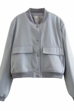 Adanna Bomber Jacket - Y2K Summer Grunge, 90S Retro, Pastel Goth, Y2K Club & Party