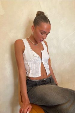 Adela Top - Y2K Summer Grunge Outfit, 90S Fashion, Retro Style, Y2K Club & Party Outfits