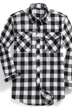 Adeline Flannel Long-Sleeve Shirt - Y2K Grunge, 90S Retro, Summer Outfits, Pastel Goth Fashion