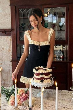 Agnes Mini Dress - Y2K Summer Grunge Outfit, 90S Fashion, Retro Style, Pastel Goth, Y2K Party