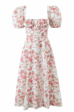 Aida Midi Dress - Y2K Summer Grunge Outfit, 90S Retro Style, Pastel Goth, Y2K Party Fashion