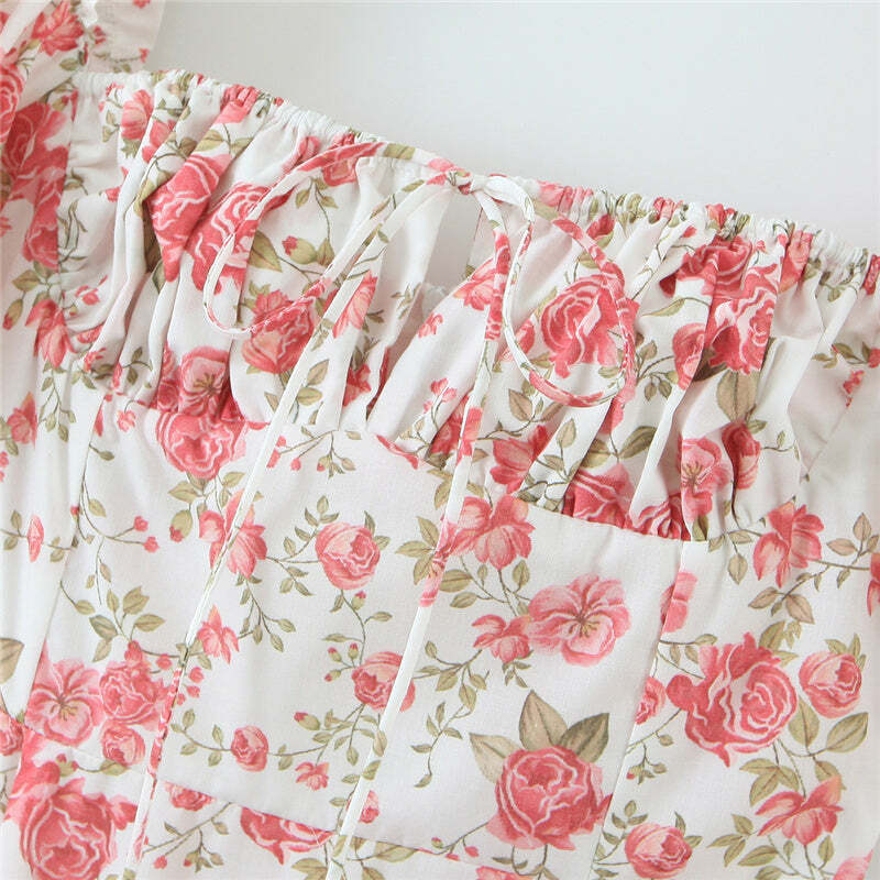 Aida Midi Dress - Y2K Summer Grunge Outfit, 90S Retro Style, Pastel Goth, Y2K Party Fashion Aida Midi Dress - Y2K Summer Grunge Outfit, 90S Retro Style, Pastel Goth, Y2K Party Fashion