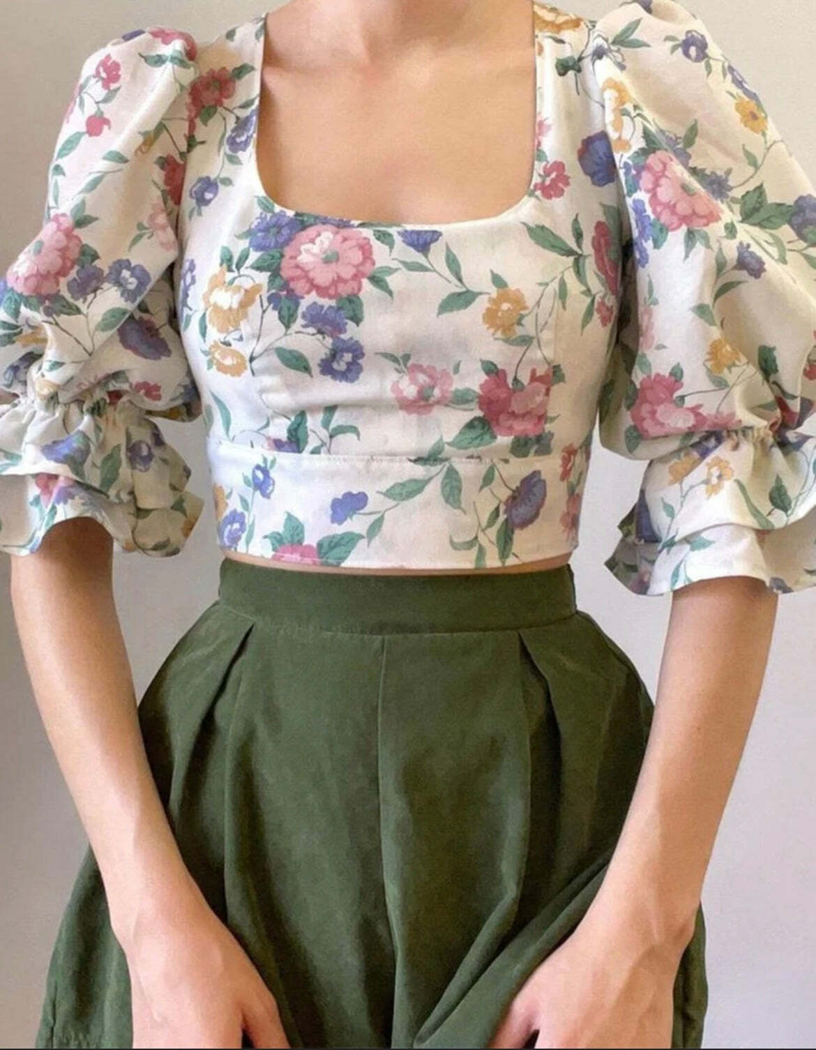 Aisha Crop Top - Y2K Summer Grunge, 90S Retro, Pastel Goth, Y2K Party & Club Outfits Aisha Crop Top - Y2K Summer Grunge, 90S Retro, Pastel Goth, Y2K Party & Club Outfits