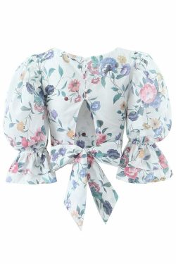 Aisha Crop Top - Y2K Summer Grunge, 90S Retro, Pastel Goth, Y2K Party & Club Outfits