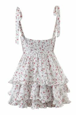 Alba Tie Bow Mini Dress - Y2K Summer, 90S Grunge, Retro Style, Y2K Party & Club Outfits