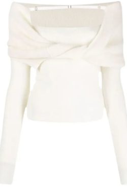 Alberta Knitted Blouse - Y2K Summer Grunge Top, 90S Fashion, Retro Style, Pastel Goth Outfits