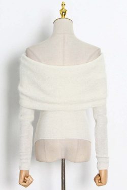 Alberta Knitted Blouse - Y2K Summer Grunge Top, 90S Fashion, Retro Style, Pastel Goth Outfits