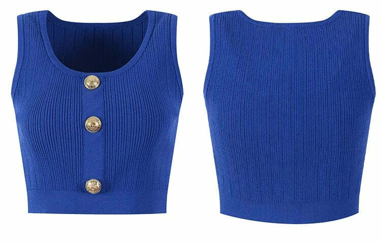 Alene Knitted Top - Y2K Summer, 90S Grunge, Retro Style, Baby Tees, Y2K Club & Party