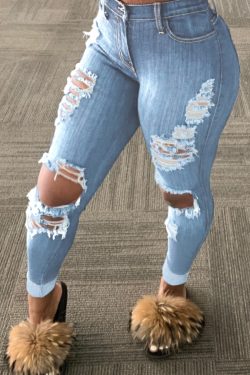 Alice Grunge Ripped Jeans - Y2K Summer, 90S Fashion, Retro Style, Y2K Club & Party Outfits
