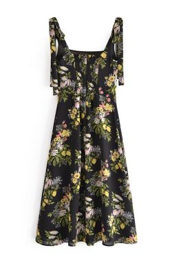 Alice Midi Dress - Y2K Summer Grunge Outfit, 90S Fashion, Retro Style, Pastel Goth Vibes