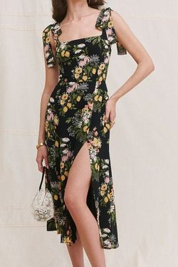 Alice Midi Dress - Y2K Summer Grunge Outfit, 90S Fashion, Retro Style, Pastel Goth Vibes